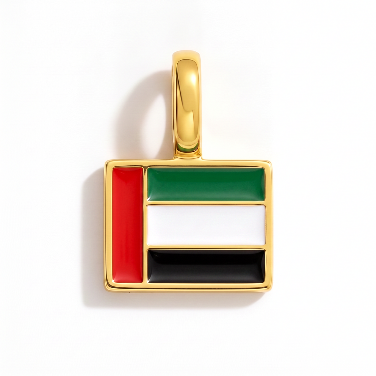 Charm flagga Förenade Arabemiraten – rektangulär guld