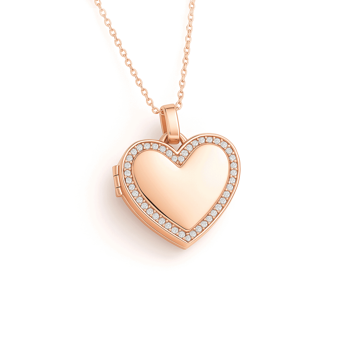 Medallion halsband med foto - Hjärta