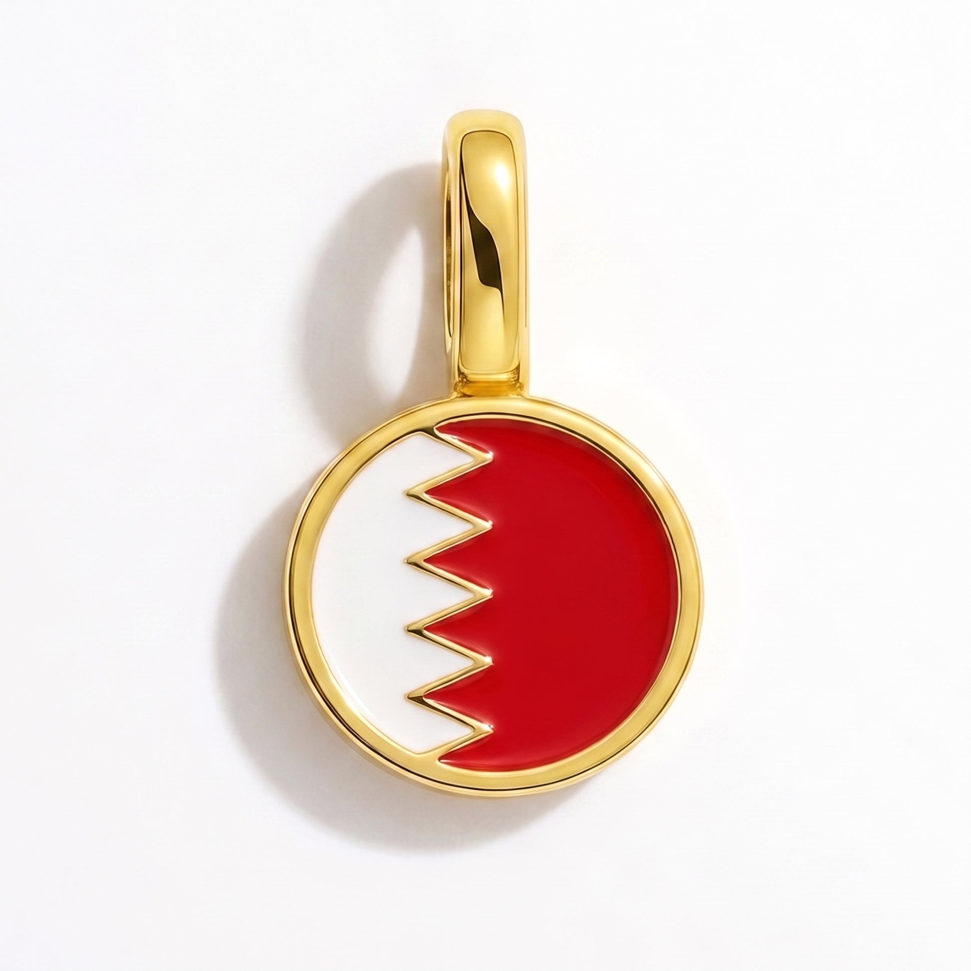 Flaggcharm Bahrain – rund guld