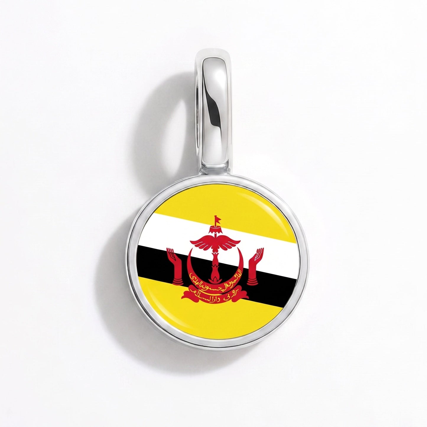 Flaggcharm Brunei – rektangulär silver