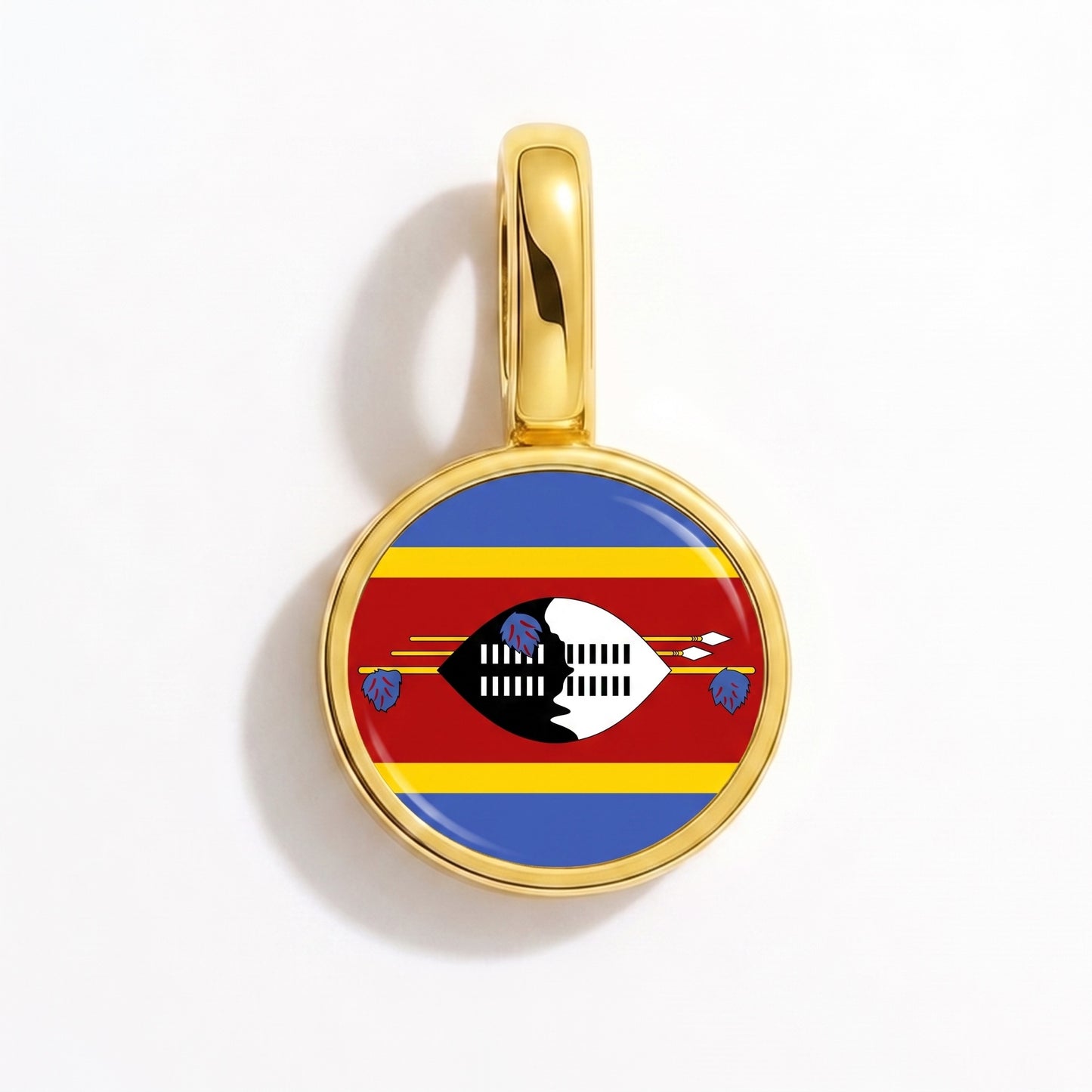 Flaggcharm Eswatini – rund guld