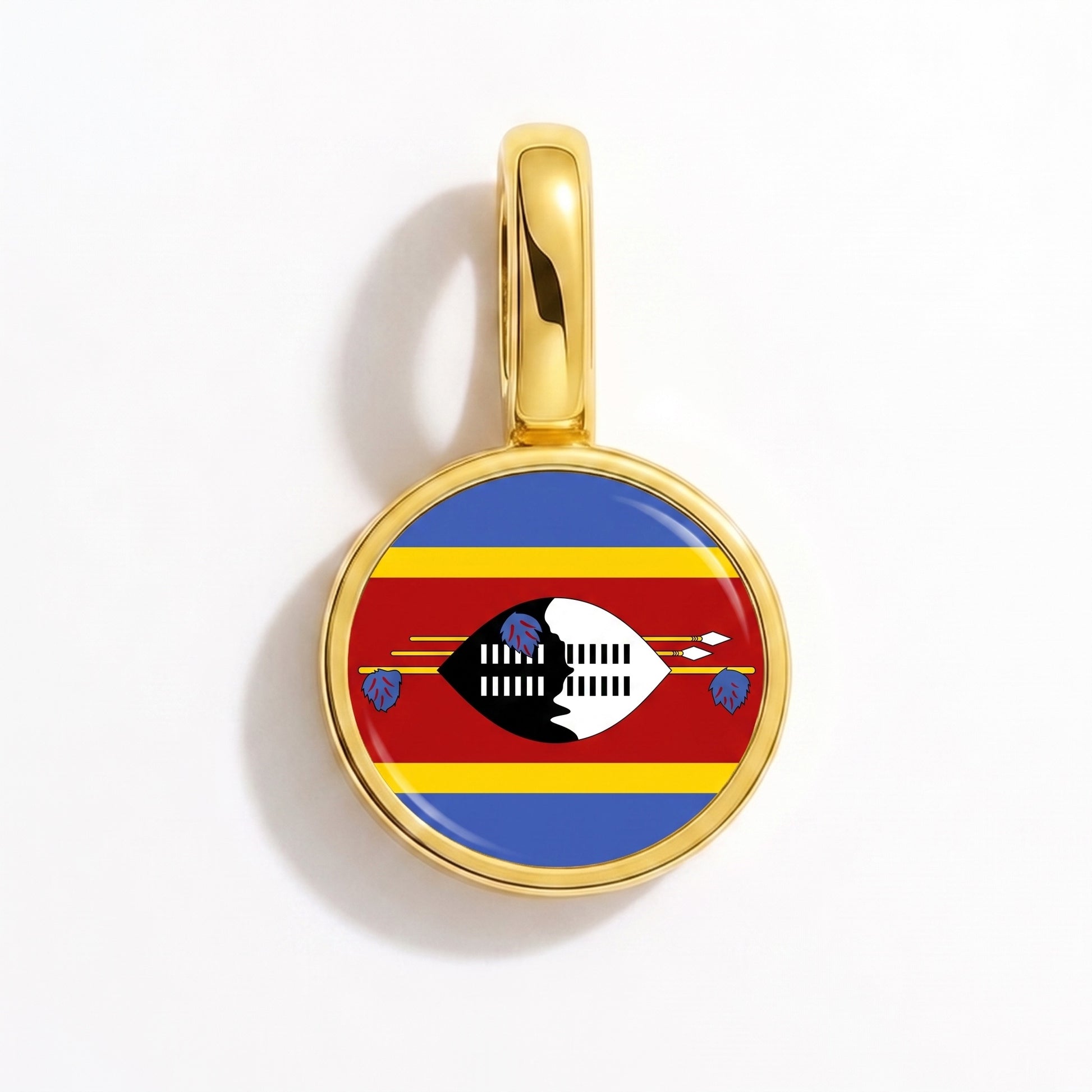 Flaggcharm Eswatini – rund guld