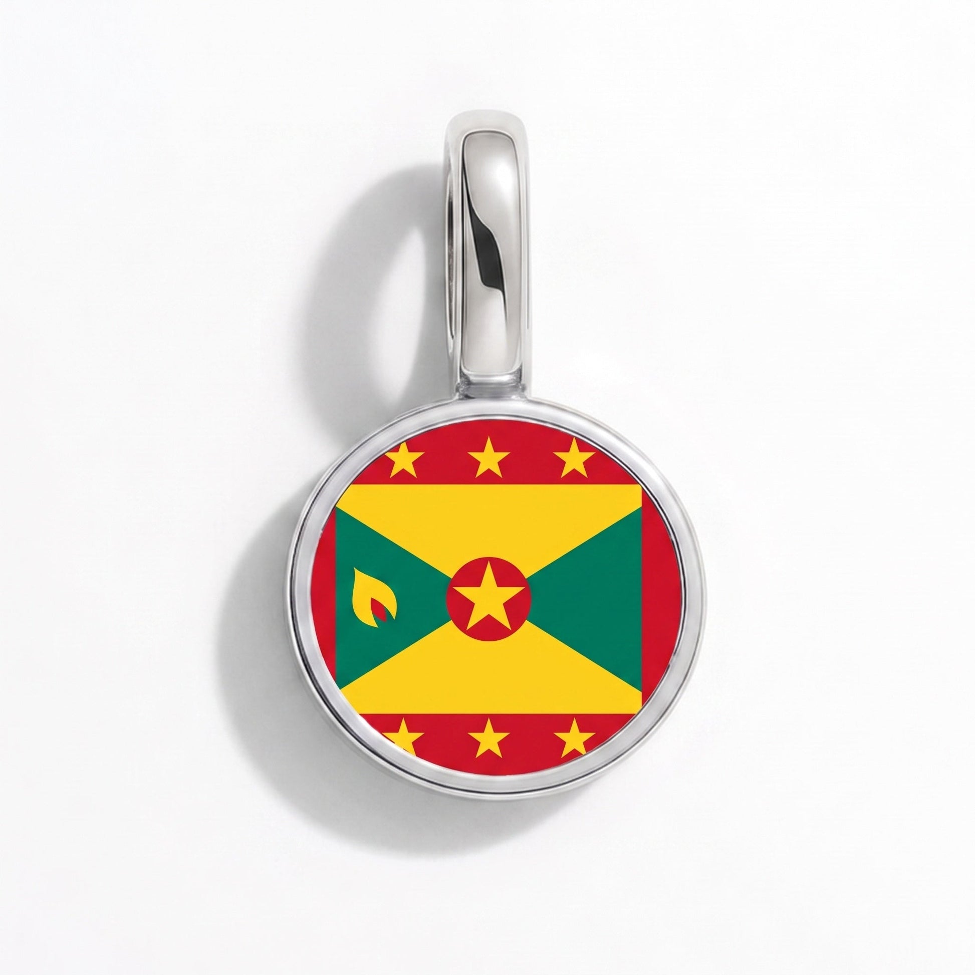 Flaggcharm Grenada – rektangulär silver