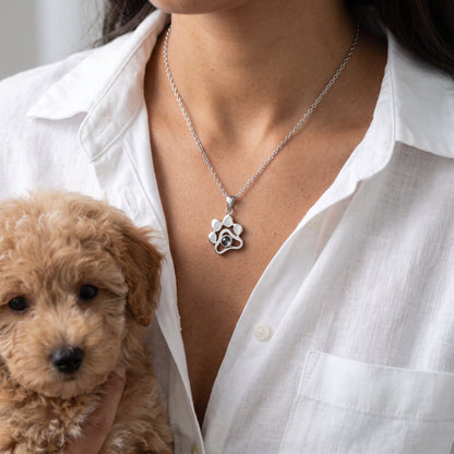 Halsband med personligt foto - Tassavtryck