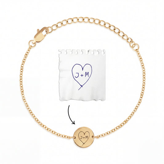 Personligt armband med din egen handstil/teckning