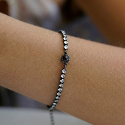 Foto armband med ditt eget foto - Tennis Zirconia
