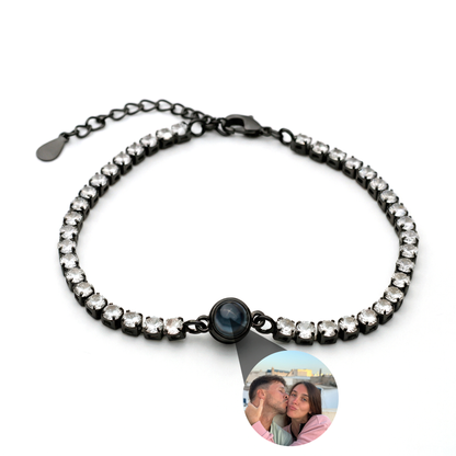 Foto armband med ditt eget foto - Tennis Zirconia