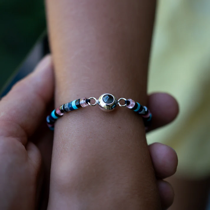 Fotoarmband med din bild - Heishi Ädelsten