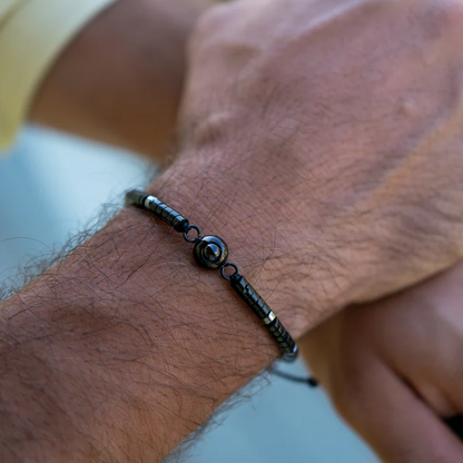 Fotoarmband med din bild - Heishi Ädelsten