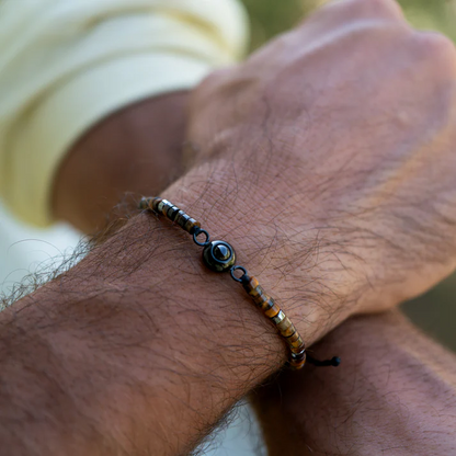 Fotoarmband med din bild - Heishi Ädelsten