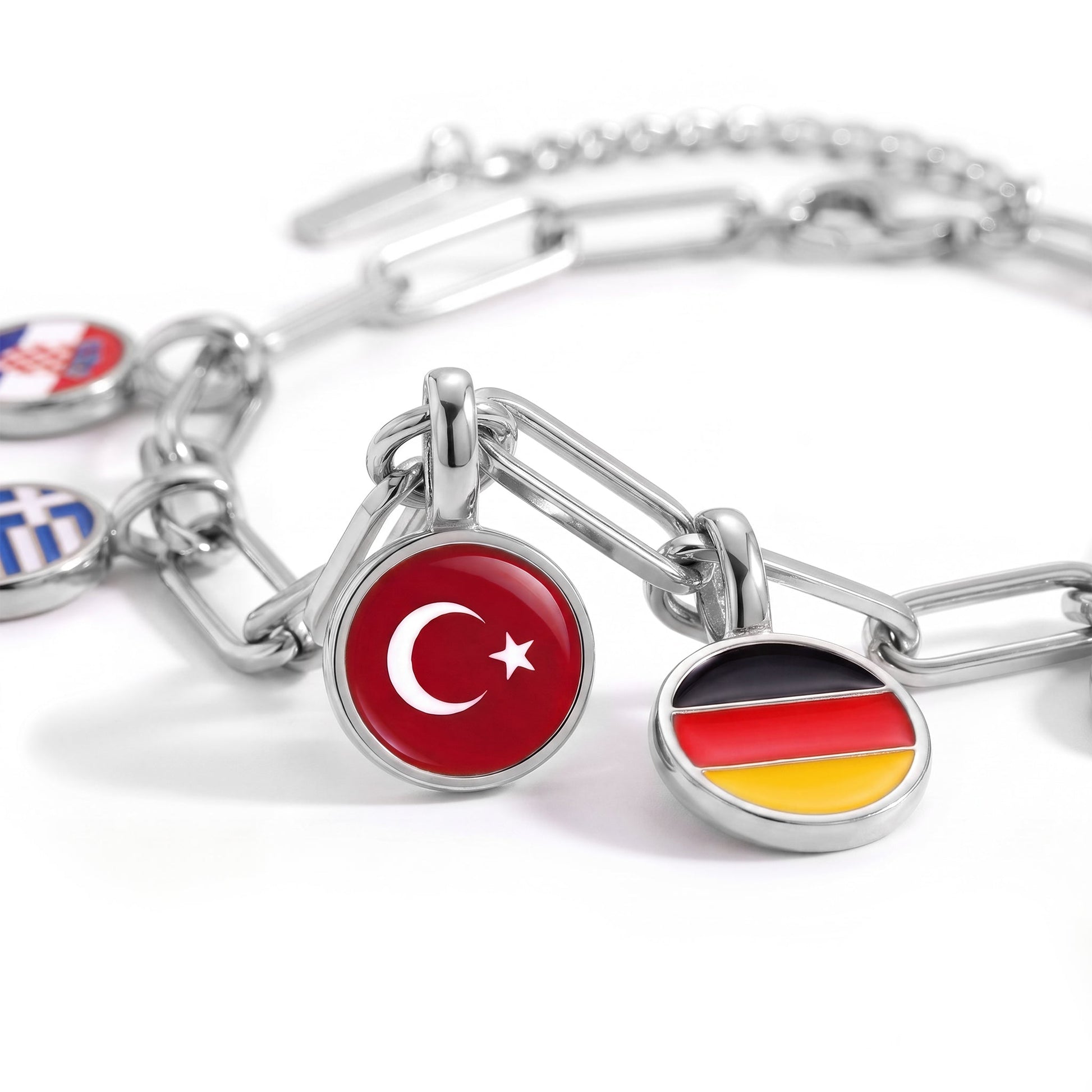 Armband med Landscharms – Silver