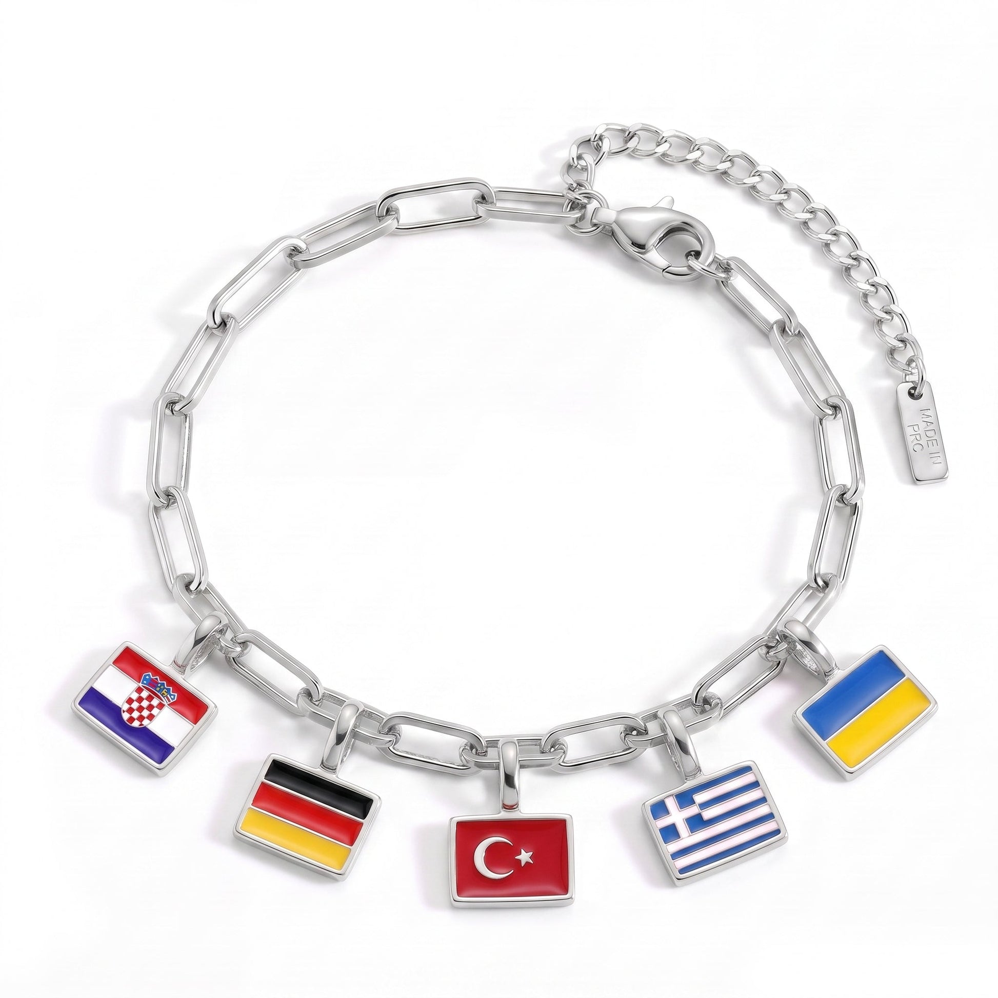 Armband med Landscharms – Silver