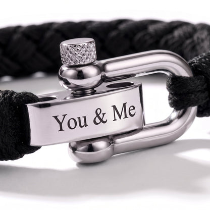 Flätat Armband med Gravyr