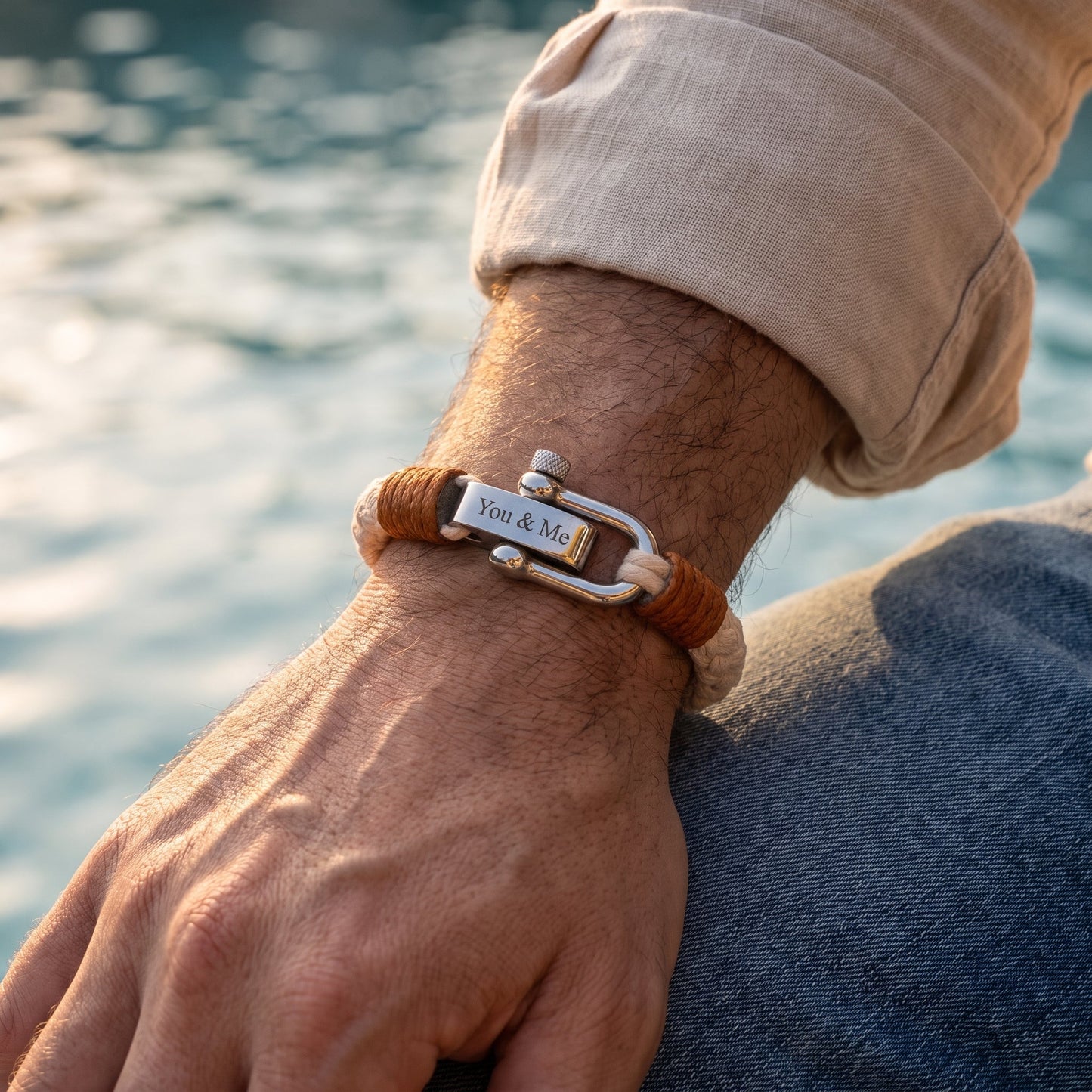 Flätat Armband med Gravyr