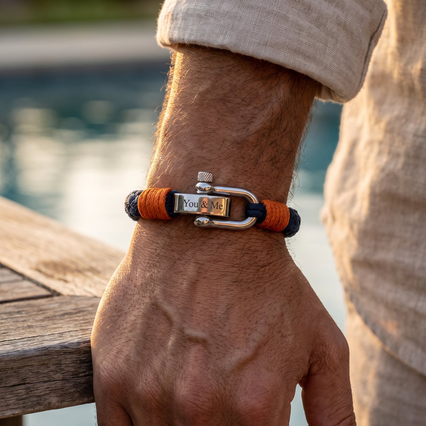 Flätat Armband med Gravyr