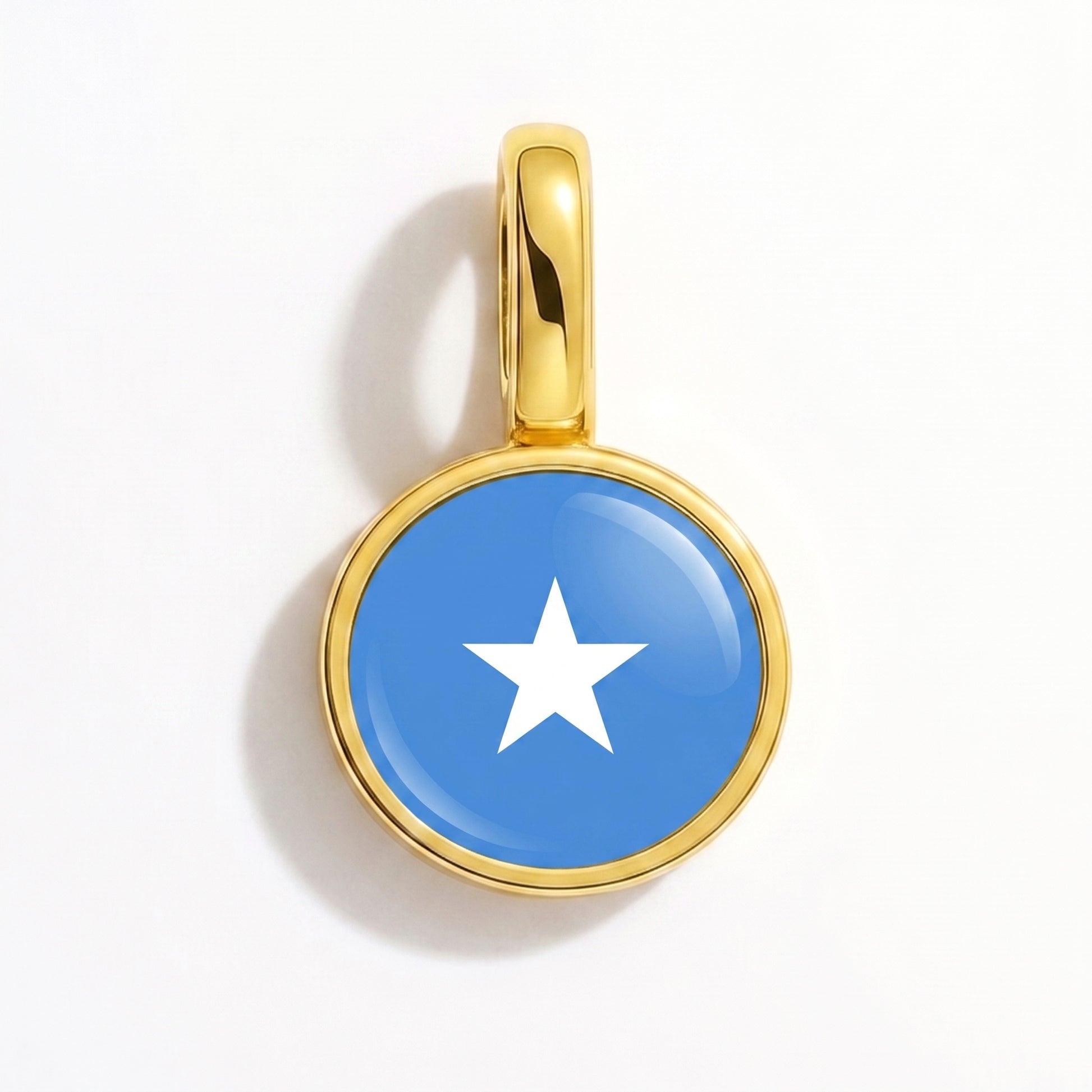 Flaggcharm Somalia – rund guld