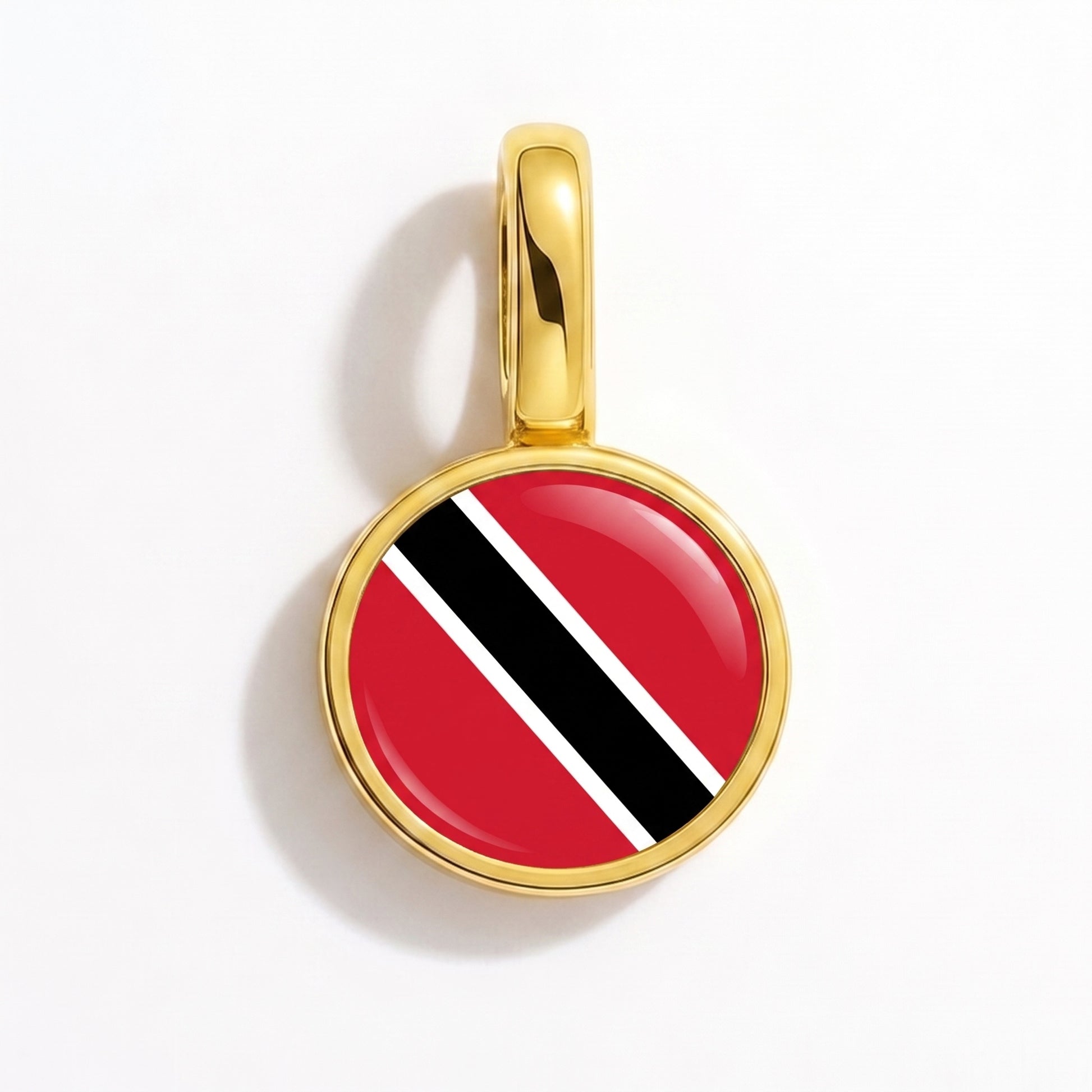 Flaggcharm Trinidad och Tobago – rund guld