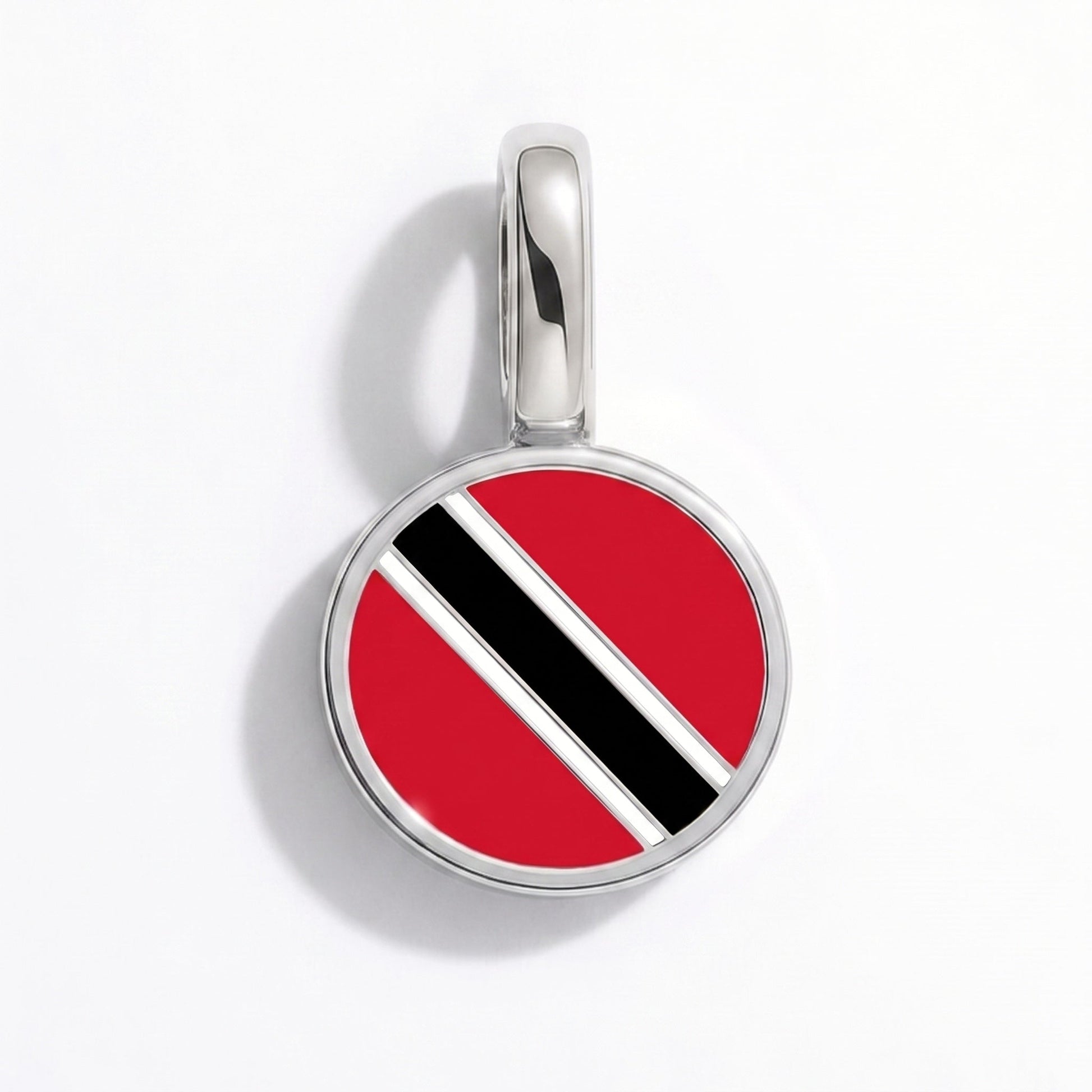 Flaggcharm Trinidad och Tobago – rektangulär silver